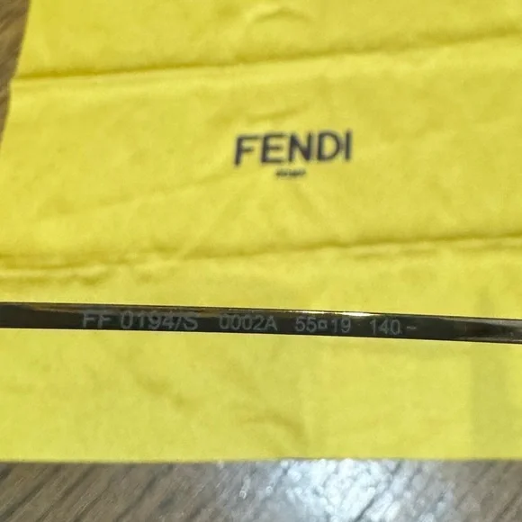 Fendi Blue/Gold 140MM Sunglasses - Picture 9 of 12